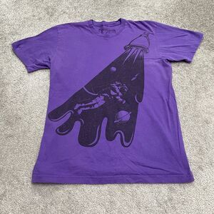 Rethink Clothing Graphic T-Shirt Unisex Adult Large Purple Astronaut Space Tee